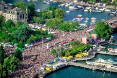 Street Parade - Zurigo vista-dall'alto